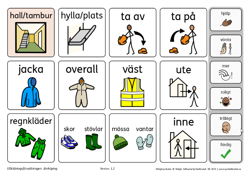 Kommunikationskarta med hall