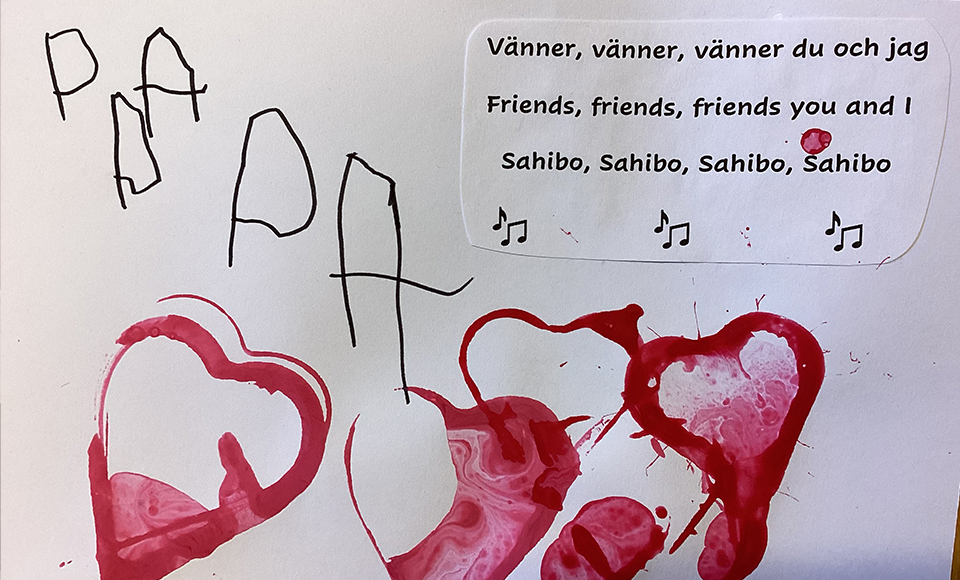 Kort med hjärtan