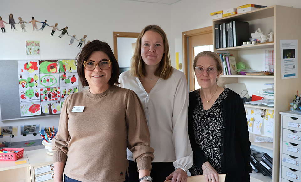 Gruppbild på Maria Boox Nord, Katrin Sadaka och Gunilla Zaring