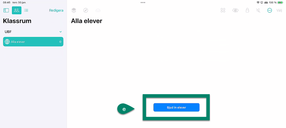 Bjud in elever