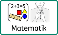 Bildschema bild för matematik med symbol och tecken